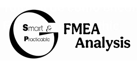 Logo shows the lettering of Smart Practicable FMEA Analysis